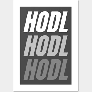 hodl hodl hodl Posters and Art